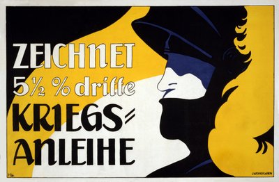 Draw 5 12 Third War Loan, pub. 1917 by Heinrich and Urban Lefler